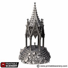 Load image into Gallery viewer, Angelic Shrine of Darkness - Darkness &amp; Desolation - Printable Scenery - SystemHEX Terrain D&amp;D DnD
