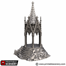 Load image into Gallery viewer, Angelic Shrine of Darkness - Darkness &amp; Desolation - Printable Scenery - SystemHEX Terrain D&amp;D DnD