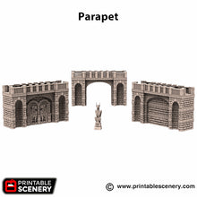 Load image into Gallery viewer, Parapet - Rise of the Halflings - Printable Scenery Terrain Wargaming D&amp;D DnD
