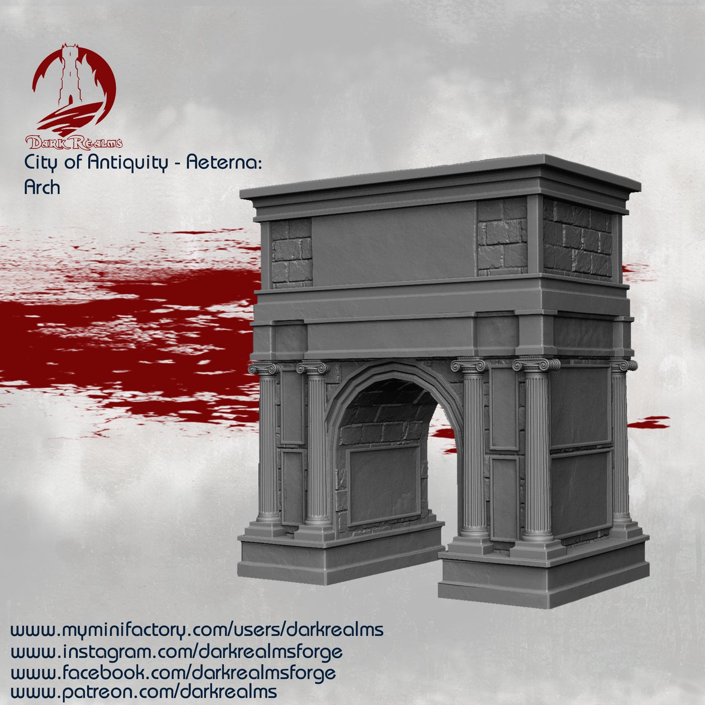 City of Antiquity Arch - Aeterna - Dark Realms Terrain Wargaming D&D DnD