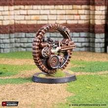 Load image into Gallery viewer, Archanical Monowheel - Rise of the Halflings - Printable Scenery - Terrain, Wargaming, D&amp;D, DnD 28mm 32mm 40mm 54mm