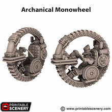 Load image into Gallery viewer, Archanical Monowheel - Rise of the Halflings - Printable Scenery - Terrain, Wargaming, D&amp;D, DnD 28mm 32mm 40mm 54mm