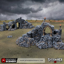 Load image into Gallery viewer, Archway of Desolation - Darkness &amp; Desolation - Printable Scenery - SystemHEX Terrain D&amp;D DnD