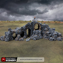 Load image into Gallery viewer, Archway of Desolation - Darkness &amp; Desolation - Printable Scenery - SystemHEX Terrain D&amp;D DnD
