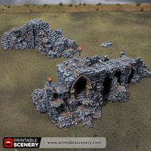Load image into Gallery viewer, Archway of Desolation - Darkness &amp; Desolation - Printable Scenery - SystemHEX Terrain D&amp;D DnD