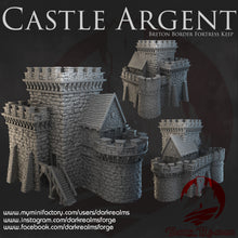 Load image into Gallery viewer, Breton Border Fortress Keep - Castle Argent - Dark Realms Terrain Wargaming D&amp;D DnD