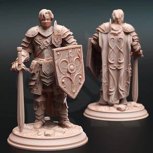 Arion Midrun Human Battle Master Fighter - Adventure Continues - DM Stash - Wargaming D&D DnD, 28mm, 32mm, 40mm, 54mm, 75mm, 100mm, 125mm