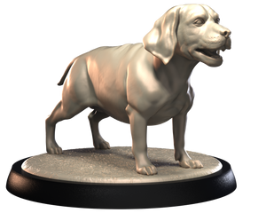 Beagle - Dogs Vol 1 - 3D IP Studios - Terrain Wargaming D&D DnD 28mm 32mm 40mm 54mm 75mm 100mm 125mm