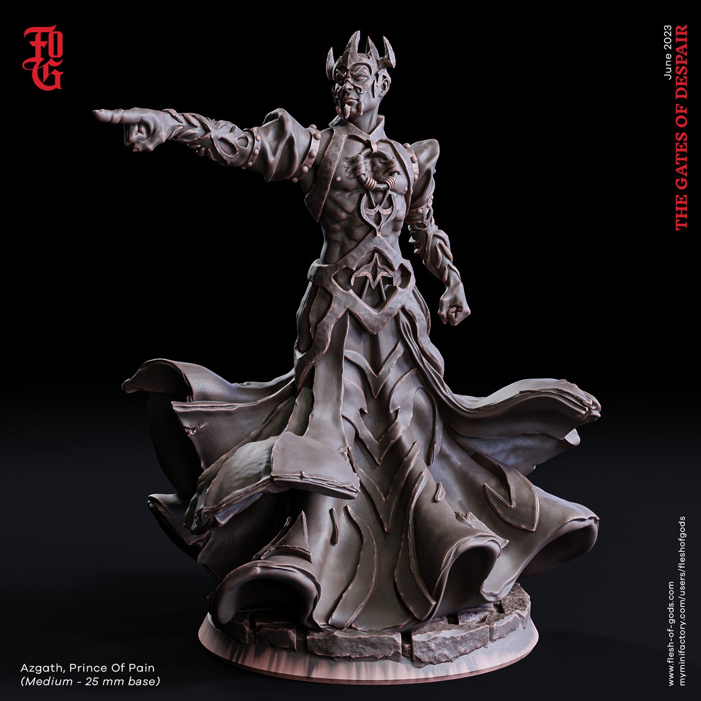 Azgath, Prince of Pain - The Gates of Despair - Flesh of Gods - Wargaming D&D DnD