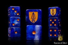 Load image into Gallery viewer, Baron of Dice - Principality of New Antioch - Official Trench Crusade Dice Set