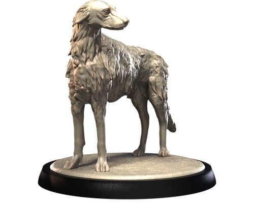 Borzoi - Dogs Vol 1 - 3D IP Studios - Terrain Wargaming D&D DnD 28mm 32mm 40mm 54mm 75mm 100mm 125mm