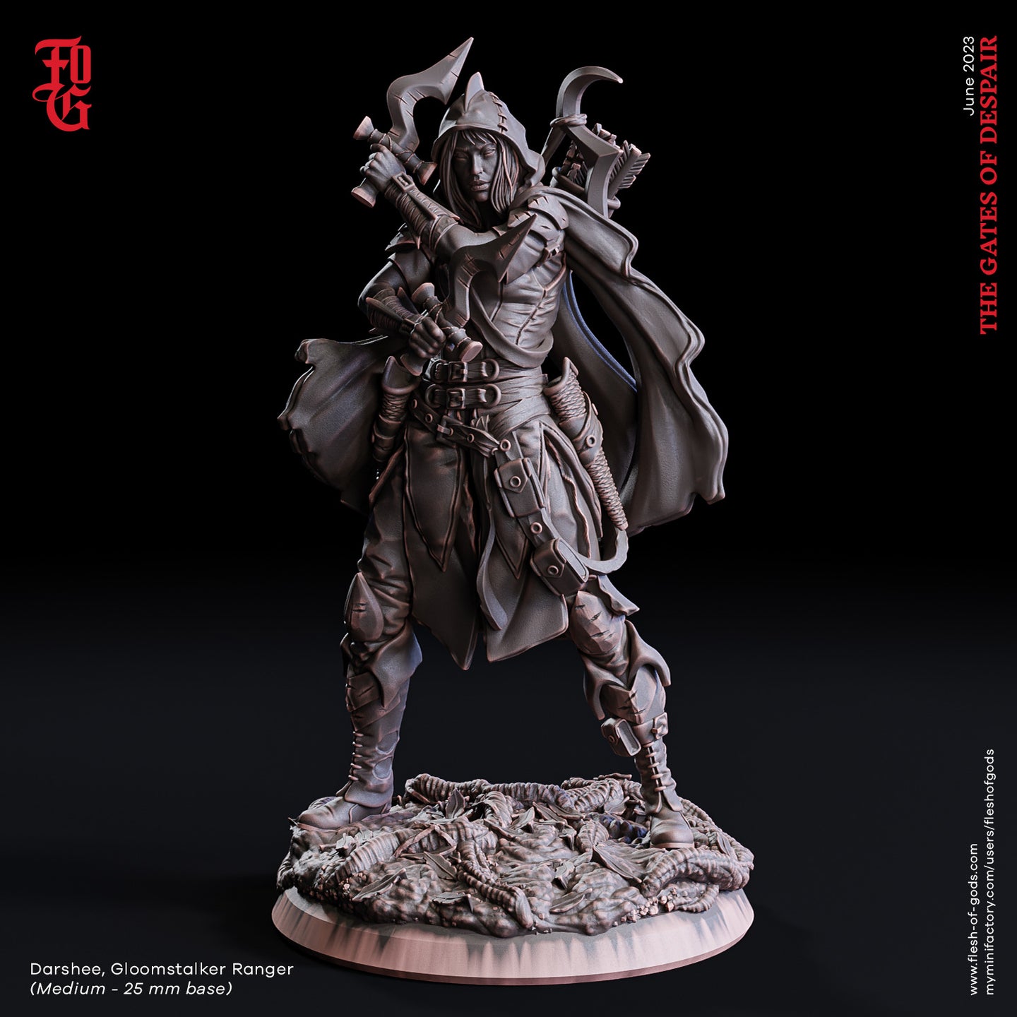 Darshee, Gloomstalker Ranger - The Gates of Despair - Flesh of Gods - Wargaming D&D DnD