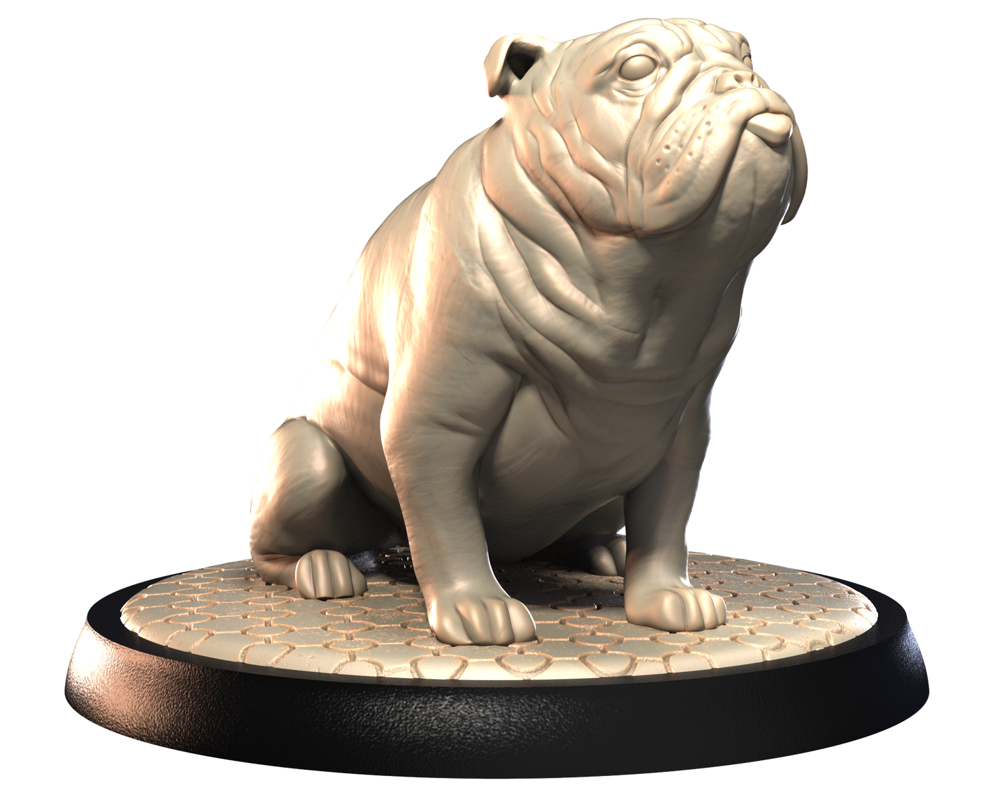 Bull Dog - Dogs Vol 1 - 3D IP Studios - Terrain Wargaming D&D DnD 28mm 32mm 40mm 54mm 75mm 100mm 125mm
