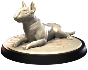 Bull Terrier - Dogs Vol 1 - 3D IP Studios - Terrain Wargaming D&D DnD 28mm 32mm 40mm 54mm 75mm 100mm 125mm
