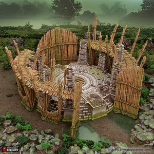 Bamboo Arena - The Gloaming Swamps - Printable Scenery - Terrain, Wargaming, D&D, DnD