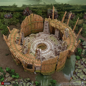 Bamboo Arena - The Gloaming Swamps - Printable Scenery - Terrain, Wargaming, D&D, DnD