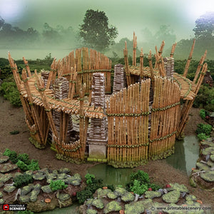 Bamboo Arena - The Gloaming Swamps - Printable Scenery - Terrain, Wargaming, D&D, DnD