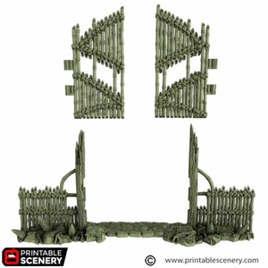 Bamboo Gate - The Gloaming Swamps - Printable Scenery Terrain Wargaming D&D DnD