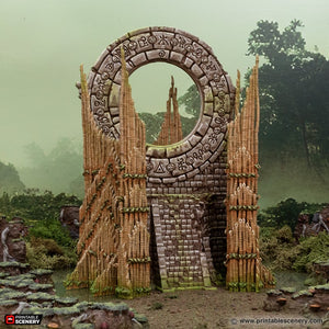 Bamboo Portal - The Gloaming Swamps - Printable Scenery Terrain Wargaming D&D DnD