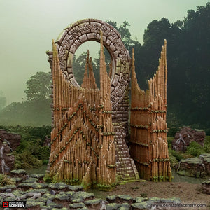 Bamboo Portal - The Gloaming Swamps - Printable Scenery Terrain Wargaming D&D DnD