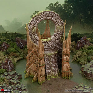 Bamboo Portal - The Gloaming Swamps - Printable Scenery Terrain Wargaming D&D DnD