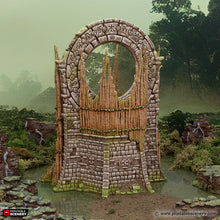 Load image into Gallery viewer, Bamboo Portal - The Gloaming Swamps - Printable Scenery Terrain Wargaming D&amp;D DnD