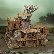 Load image into Gallery viewer, Bamboo Temple - The Gloaming Swamps - Printable Scenery Terrain Wargaming D&amp;D DnD