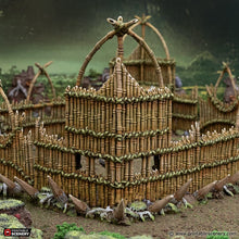 Load image into Gallery viewer, Bamboo Barricades with Gate  - The Gloaming Swamps - Printable Scenery Terrain Wargaming D&amp;D DnD