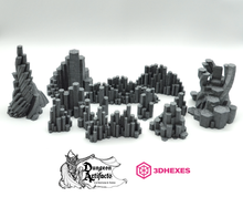 Load image into Gallery viewer, Basalt Scatter Terrain - 3DHexes Wargaming Terrain D&amp;D DnD