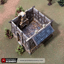 Load image into Gallery viewer, Bella&#39;s Cottage - Kingdoms of Throne and Ash - Printable Scenery - Terrain, Wargaming, D&amp;D, DnD