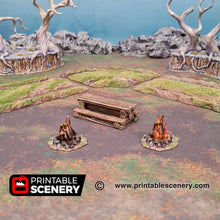 Load image into Gallery viewer, Travelers Camp II  - Shadowfey - Printable Scenery Terrain Wargaming D&amp;D DnD 28mm 32mm 40mm 54mm
