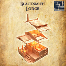 Load image into Gallery viewer, Blacksmith Lodge - Miniatureland Terrain Wargaming D&amp;D DnD