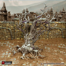 Load image into Gallery viewer, Blasted Trees - Cities of Ramshackle and Ruin - Printable Scenery - Terrain, Wargaming, D&amp;D, DnD
