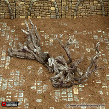 Load image into Gallery viewer, Blasted Trees - Cities of Ramshackle and Ruin - Printable Scenery - Terrain, Wargaming, D&amp;D, DnD