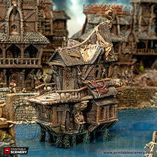 Load image into Gallery viewer, Bosuns Bungalow - Cities of Ramshackle and Ruin - Printable Scenery - Terrain, Wargaming, D&amp;D, DnD