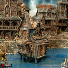 Load image into Gallery viewer, Bosuns Bungalow - Cities of Ramshackle and Ruin - Printable Scenery - Terrain, Wargaming, D&amp;D, DnD