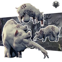 Load image into Gallery viewer, Black Death Hog - Realsteone - Terrain Wargaming D&amp;D DnD 32mm 40mm 54mm