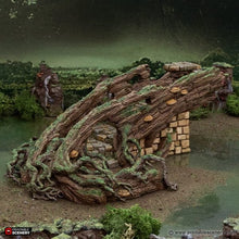 Load image into Gallery viewer, Brackencourt Bridge - The Gloaming Swamps - Printable Scenery Terrain Wargaming 10mm 15mm 20mm 25mm 28mm 32mm 40mm 54mm D&amp;D DnD