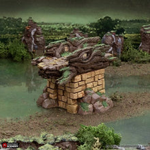 Load image into Gallery viewer, Brackencourt Bridge - The Gloaming Swamps - Printable Scenery Terrain Wargaming 10mm 15mm 20mm 25mm 28mm 32mm 40mm 54mm D&amp;D DnD