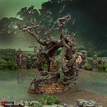 Load image into Gallery viewer, Brackencourt Bridge - The Gloaming Swamps - Printable Scenery Terrain Wargaming 10mm 15mm 20mm 25mm 28mm 32mm 40mm 54mm D&amp;D DnD