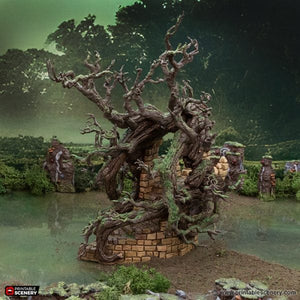 Brackencourt Bridge - The Gloaming Swamps - Printable Scenery Terrain Wargaming 10mm 15mm 20mm 25mm 28mm 32mm 40mm 54mm D&D DnD