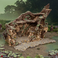 Load image into Gallery viewer, Brackencourt Fortress - The Gloaming Swamps - Printable Scenery Terrain Wargaming 10mm 15mm 20mm 25mm 28mm 32mm 40mm 54mm D&amp;D DnD