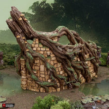 Load image into Gallery viewer, Brackencourt Fortress - The Gloaming Swamps - Printable Scenery Terrain Wargaming 10mm 15mm 20mm 25mm 28mm 32mm 40mm 54mm D&amp;D DnD