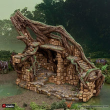 Load image into Gallery viewer, Brackencourt Fortress - The Gloaming Swamps - Printable Scenery Terrain Wargaming 10mm 15mm 20mm 25mm 28mm 32mm 40mm 54mm D&amp;D DnD