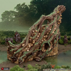 Brackencourt Fortress - The Gloaming Swamps - Printable Scenery Terrain Wargaming 10mm 15mm 20mm 25mm 28mm 32mm 40mm 54mm D&D DnD