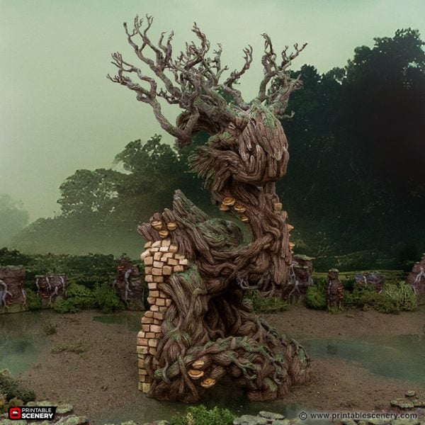 Brackencourt Portal - The Gloaming Swamps - Printable Scenery Terrain Wargaming 10mm 15mm 20mm 25mm 28mm 32mm 40mm 54mm D&D DnD