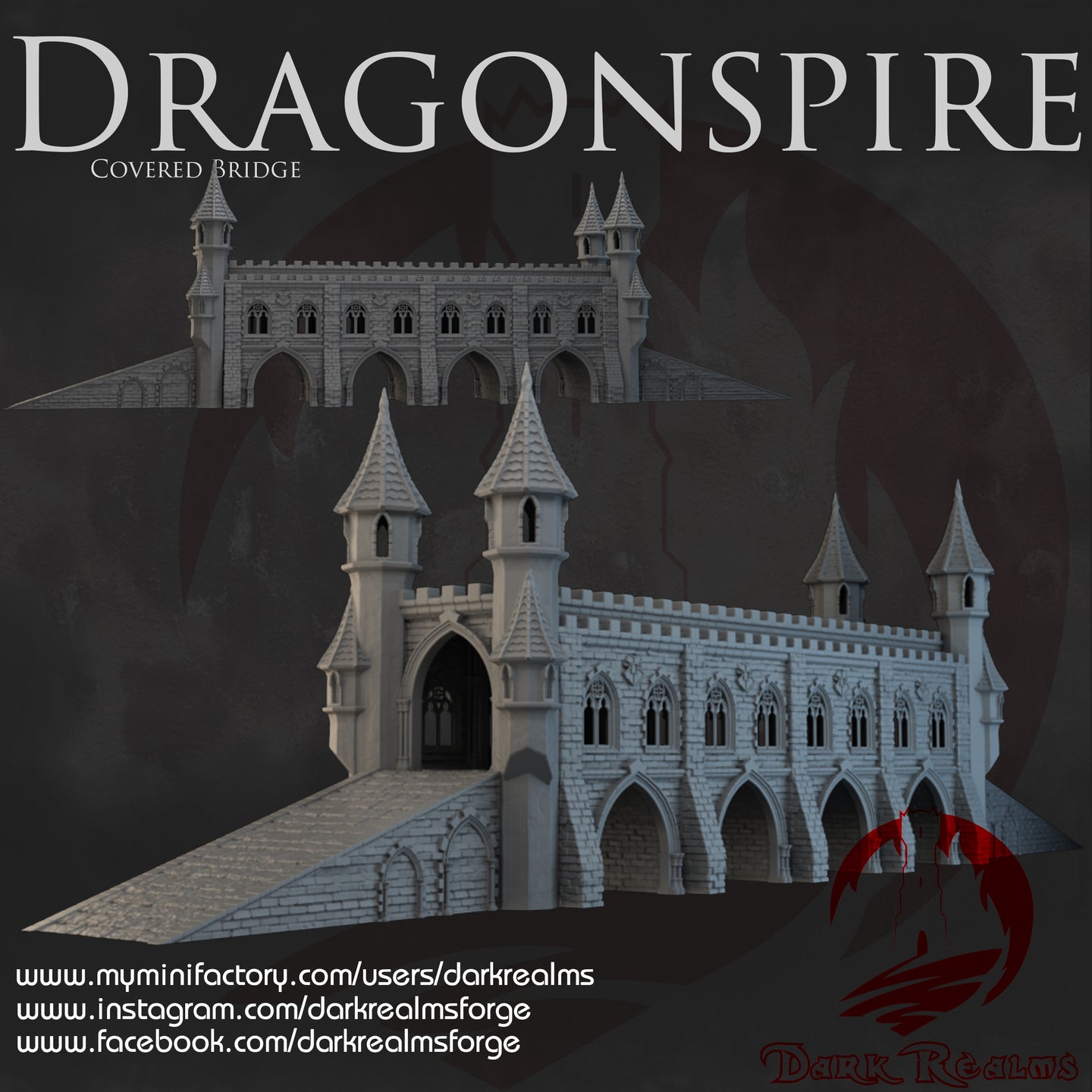 Dragonspire Bridge - Dragonspire - Dark Realms Terrain Wargaming D&D DnD