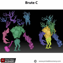 Load image into Gallery viewer, Brutes - The Gloaming Swamps - Printable Scenery Wargaming D&amp;D DnD 28mm 32mm 40mm 54mm