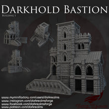 Load image into Gallery viewer, Building 1 - Darkhold Bastion  - Dark Realms Terrain Wargaming D&amp;D DnD