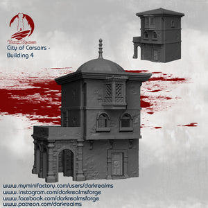 Building 4 - City of Corsairs - Dark Realms Terrain Wargaming D&D DnD